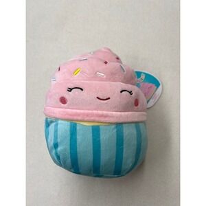 Squishmallows Diedzre Cupcake Plush Toy Pink‎ Blue Sprinkles Stuffed Animal